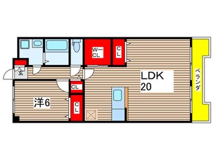 リバ－エイト駒方の物件間取画像